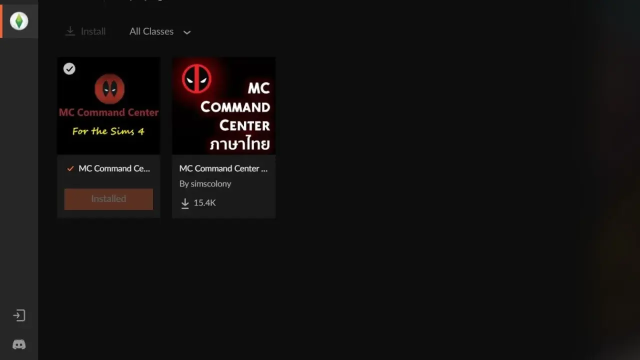 Wyniki wyszukiwania "MC Command" w The Sims 4. Zainstalowany mod MC Command Center.