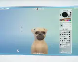 Tworzenie własnego mopsa w The Sims 4. Interfejs gry pozwala na szczegółowe modyfikacje, jak kod na sterowanie zwierzakami w The Sims 4.