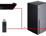 Adapter USB do bezprzewodowego połączenia z konsolą Xbox Series S.
