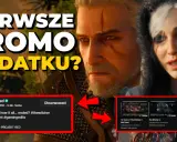 Geralt i Ciri z Wiedźmina 3 na tle tekstu "Pierwsze promo dodatku?". Pod spodem materiały wideo, w tym zwiastun Wiedźmin 4.