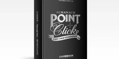 Okładka polskiej edycji "Almanachu Point-and-Click", przewodnika po grach przygodowych.
