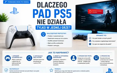 Poradnik rozwiązywania problemów z padem PS5, gdy nie działa tylko w jednej grze. Rozwiązania dla graczy.