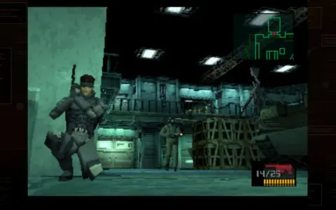 Snake w akcji w Metal Gear Solid. Skradanka, w której liczy się każdy ruch.