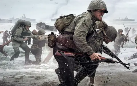 Żołnierze szturmują plażę w Call of Duty WW2. Sprawdź wymagania gry, by dołączyć do walki!