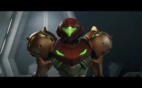 Samus Aran w swoim ikonicznym skafandrze, gotowa do akcji w Metroid Prime 4.