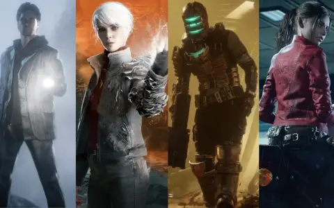 Postacie z gier survival horror, w tym te gry podobne do Resident Evil, jak Alan Wake, Control, Dead Space i Resident Evil.