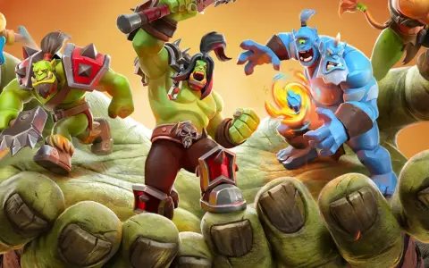 Orkowie i niebiescy giganci walczą w grze Warcraft Rumble. Zbliża się epicka bitwa!