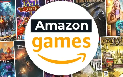 Gry z serii "Ravenloft", "Fate: The Cursed King", "Mystical Riddles" i "Civilization IV" na tle logo Amazon Games. Prime Gaming oferuje dostęp do wielu tytułów.