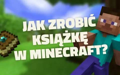 Steve z Minecrafta pokazuje, jak zrobić książkę w grze.