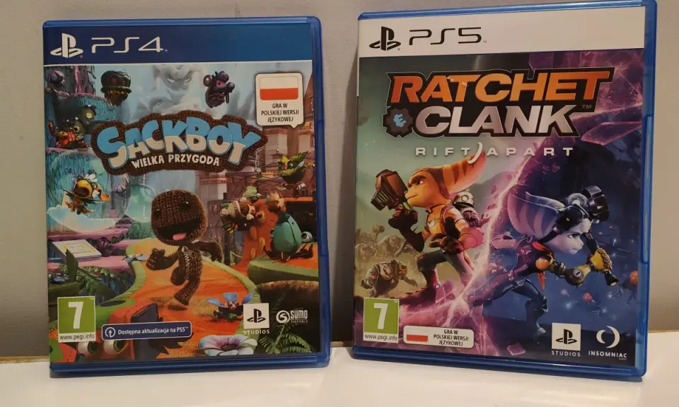 Sackboy: Wielka Przygoda (PS4) i Ratchet & Clank: Rift Apart (PS5). Czy gry z PS5 działają na PS4? Ta pierwsza ma aktualizację na PS5.